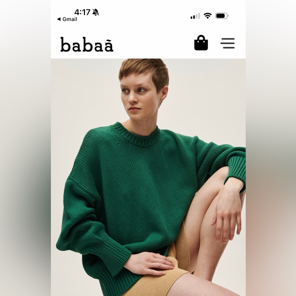 Babaa Jumper no16 in tree fern
